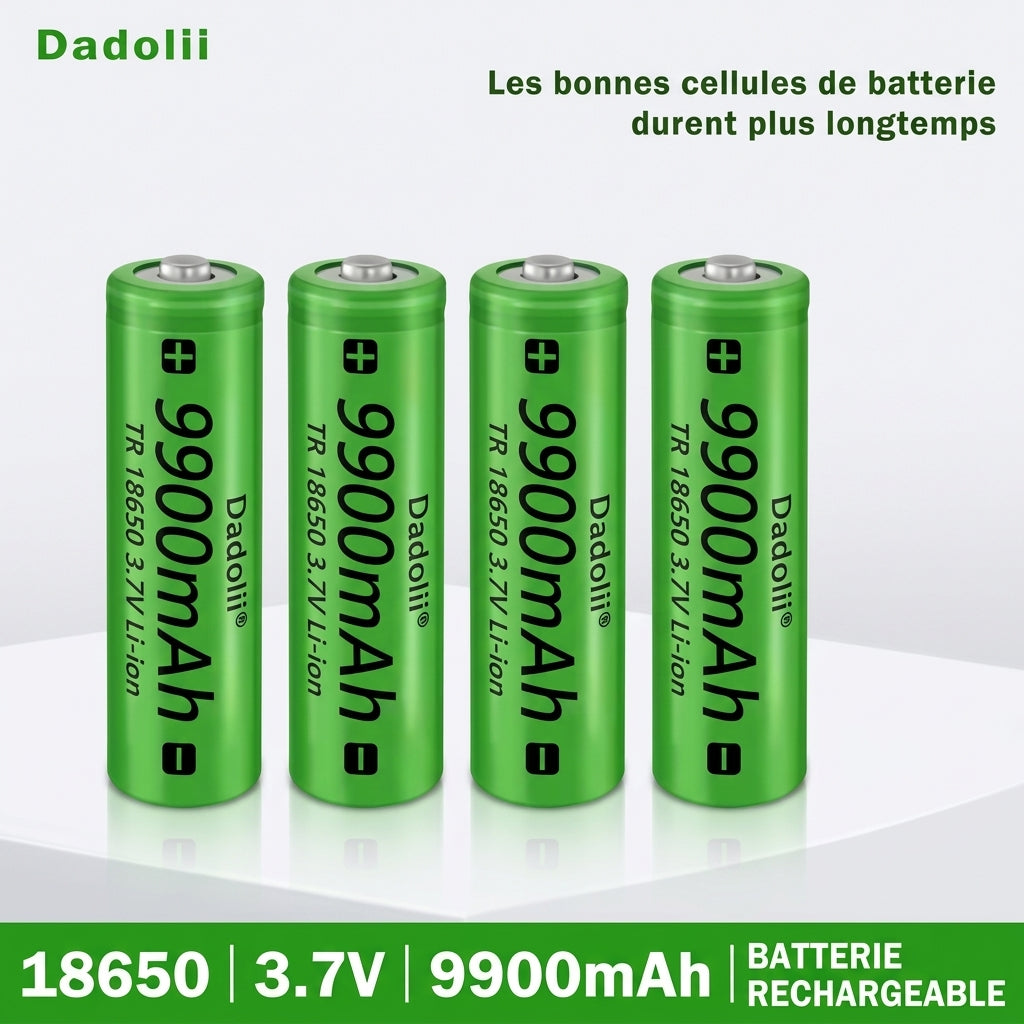 Batteries rechargeables 18650 pour caméra de chasse — Haute capacité