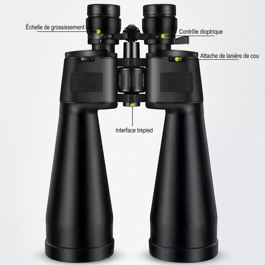Jumelles zoom longue portée 20-60x70 pour la chasse et l'observation